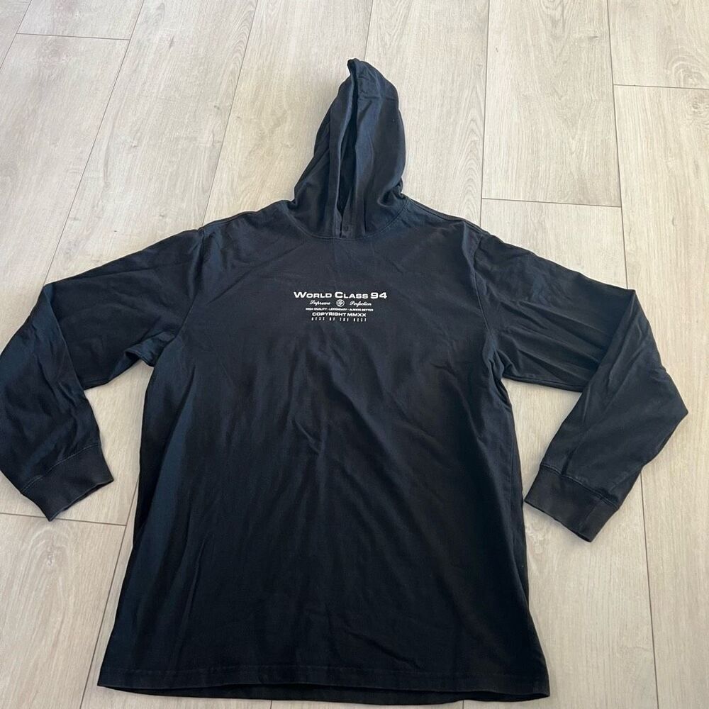 Supreme men’s World Class 94 Pullover Hoodie Black size M